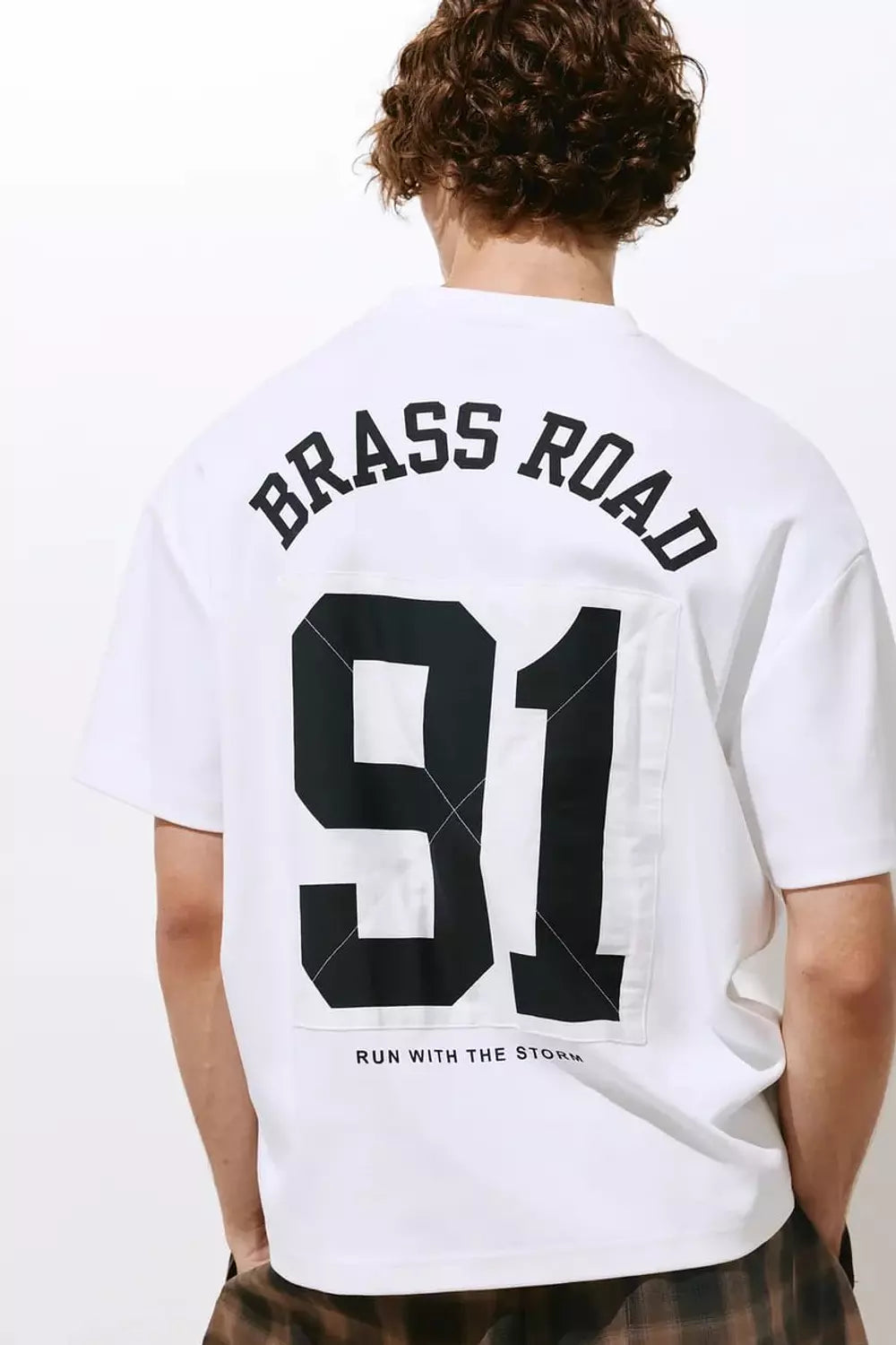 PULL&BEAR BRASS ROAD BOXY T-SHIRT