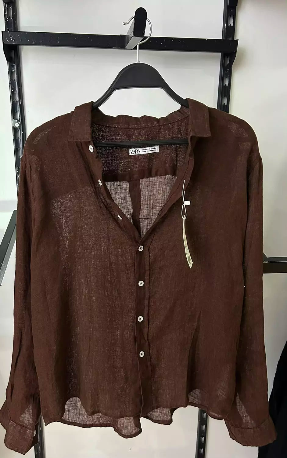 Zara Relaxed Linen Blend Overshirt
