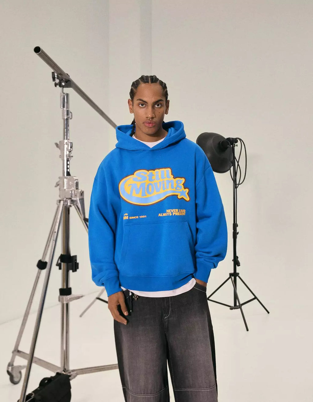 BERSHKA STILL MOVING HOODIE