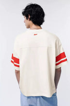 PULL&BEAR VARSITY 91 EMBROIDERED T-SHIRT