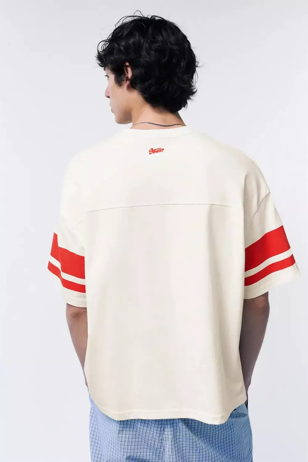 PULL&BEAR VARSITY 91 EMBROIDERED T-SHIRT
