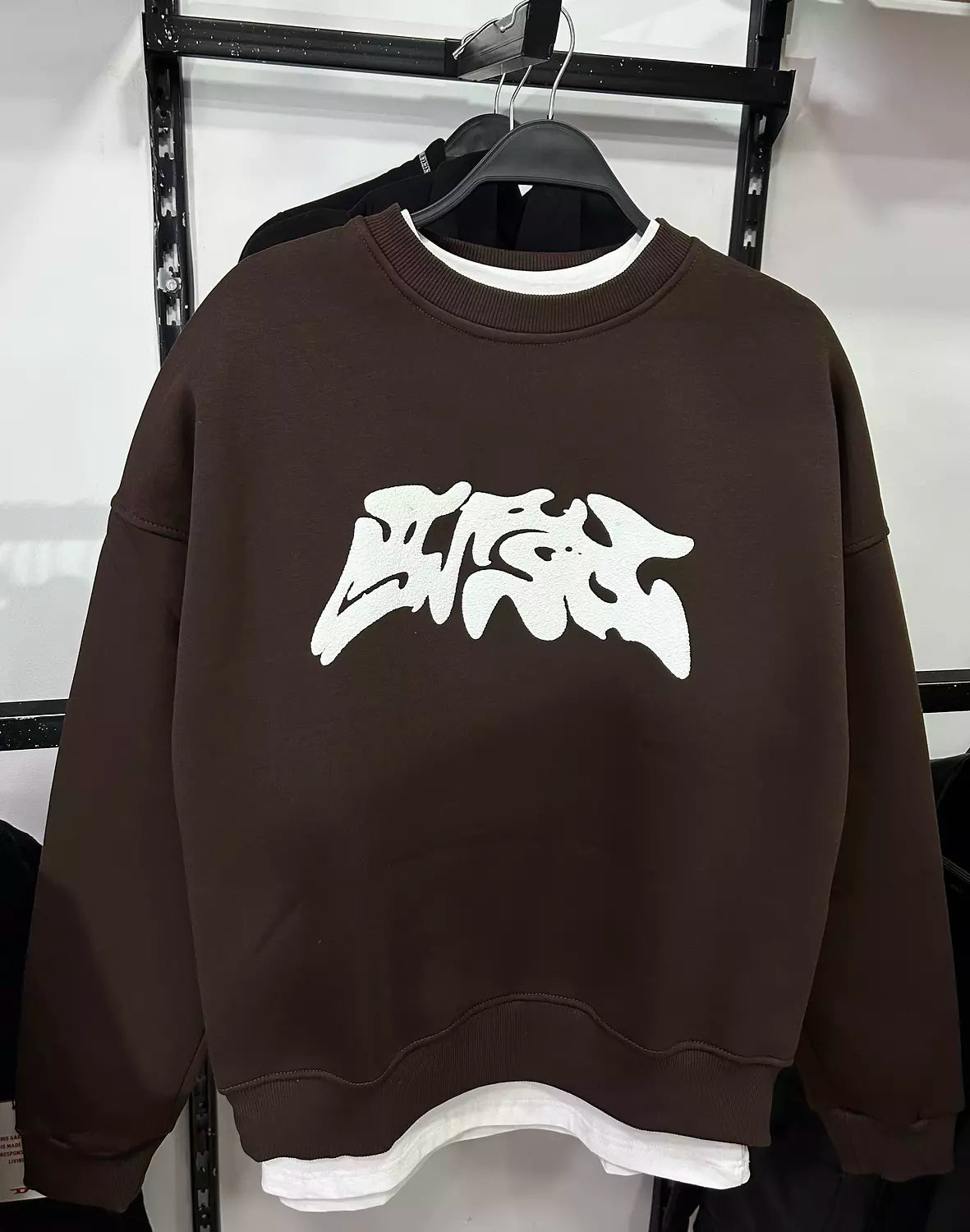 Dark Brown Crewneck Sweatshirt