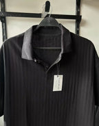 Textured Knit Polo Shirt