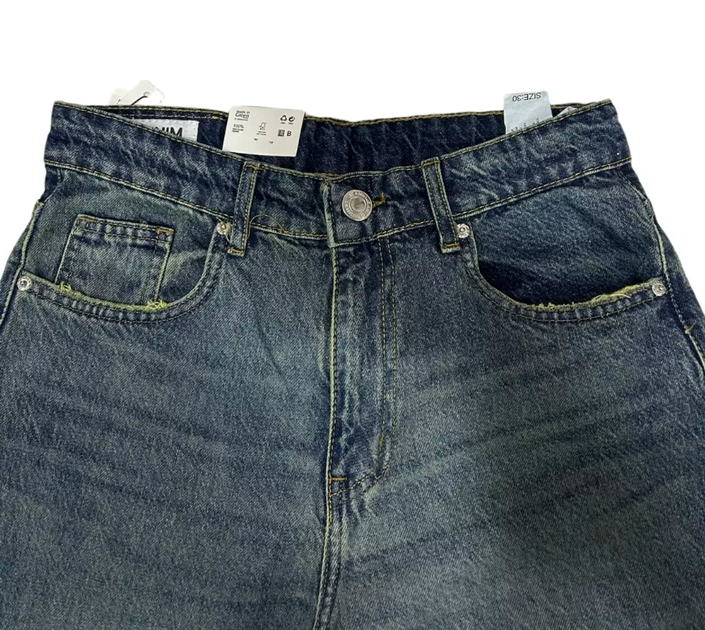 Contrast Wash Denim Jeans