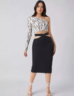 Shein One Shoulder Crop Top