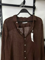 Zara Relaxed Linen Blend Overshirt