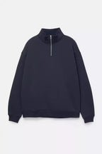 Pull&bear Basic Quarter Zip Sweatshirt