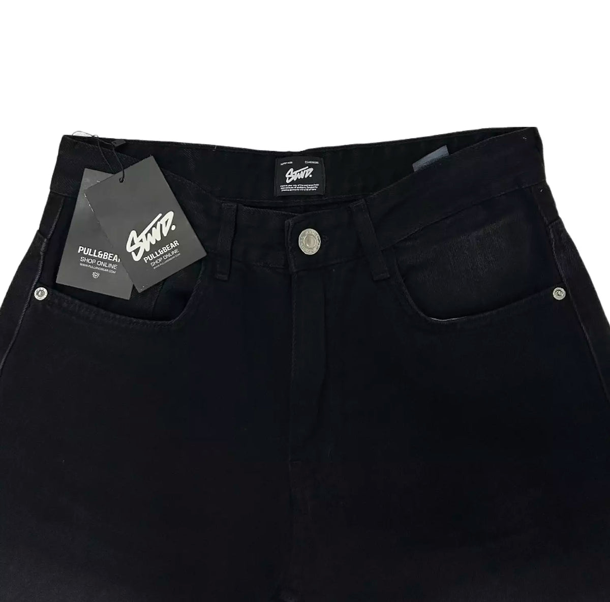 Pull&Bear ‘’STWD’’ Straight Black Jeans