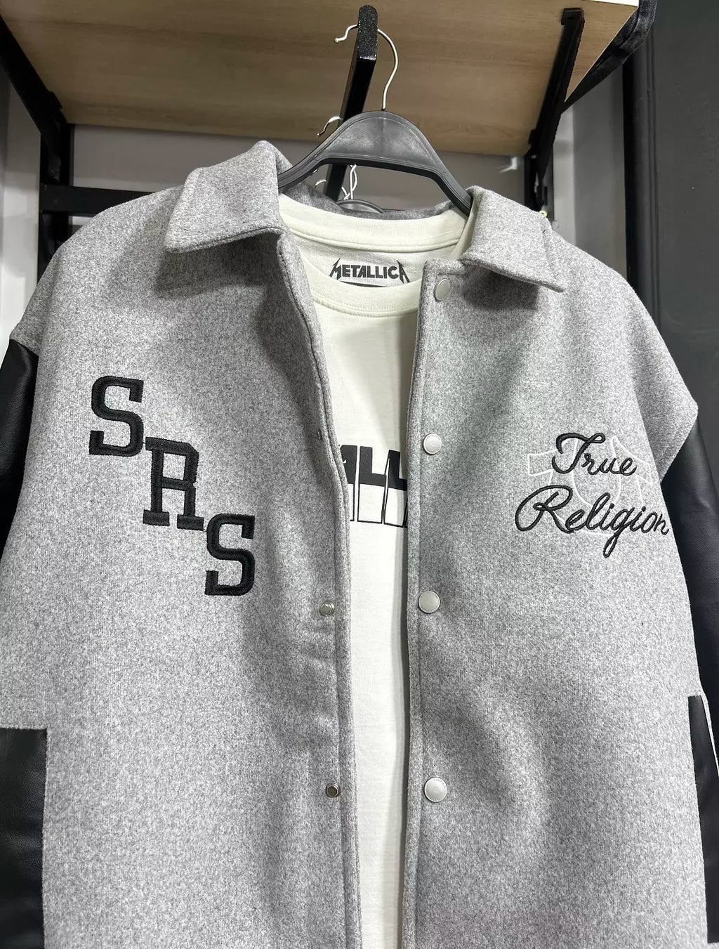 True Religion Varsity Bomber Jacket