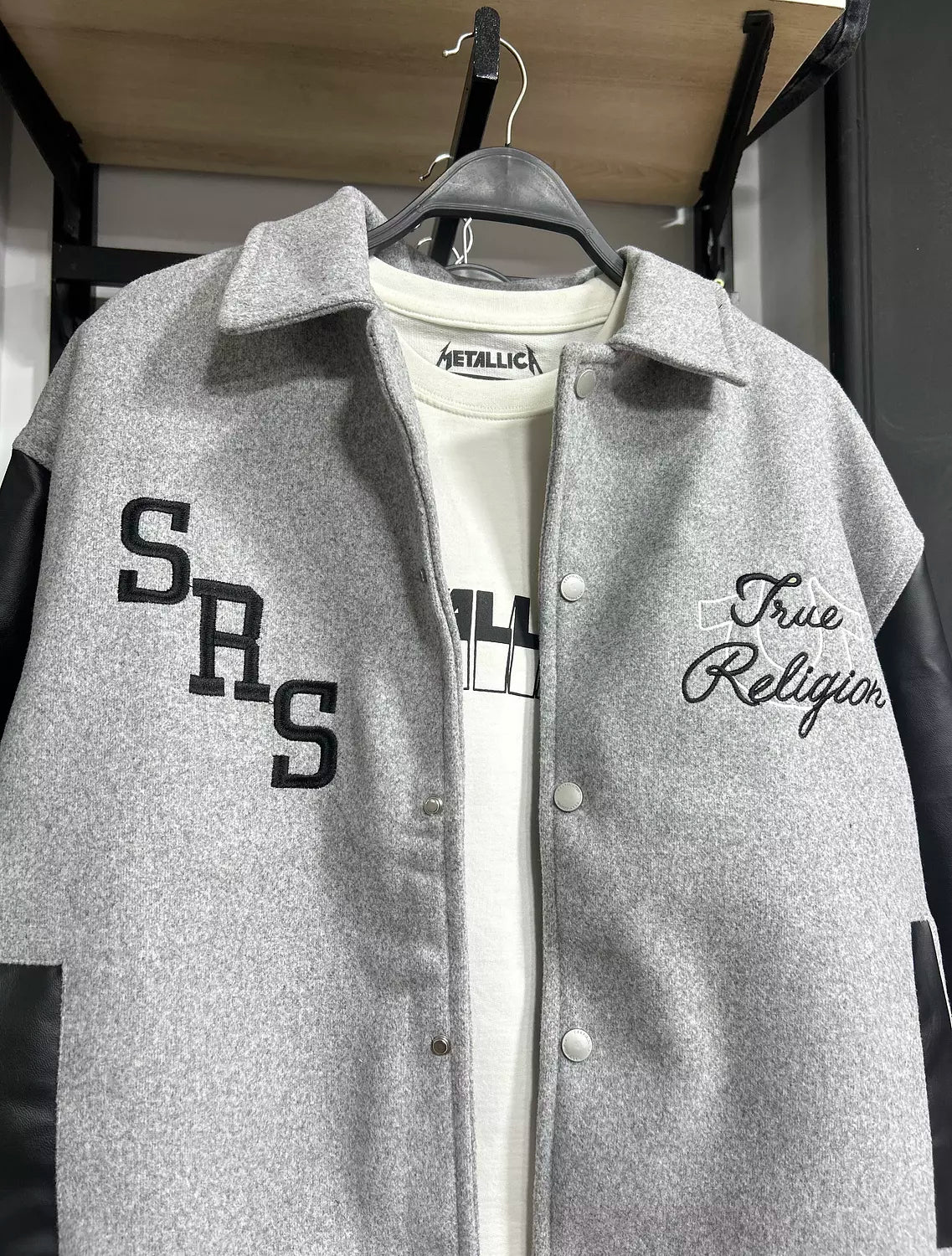 True Religion Varsity Bomber Jacket