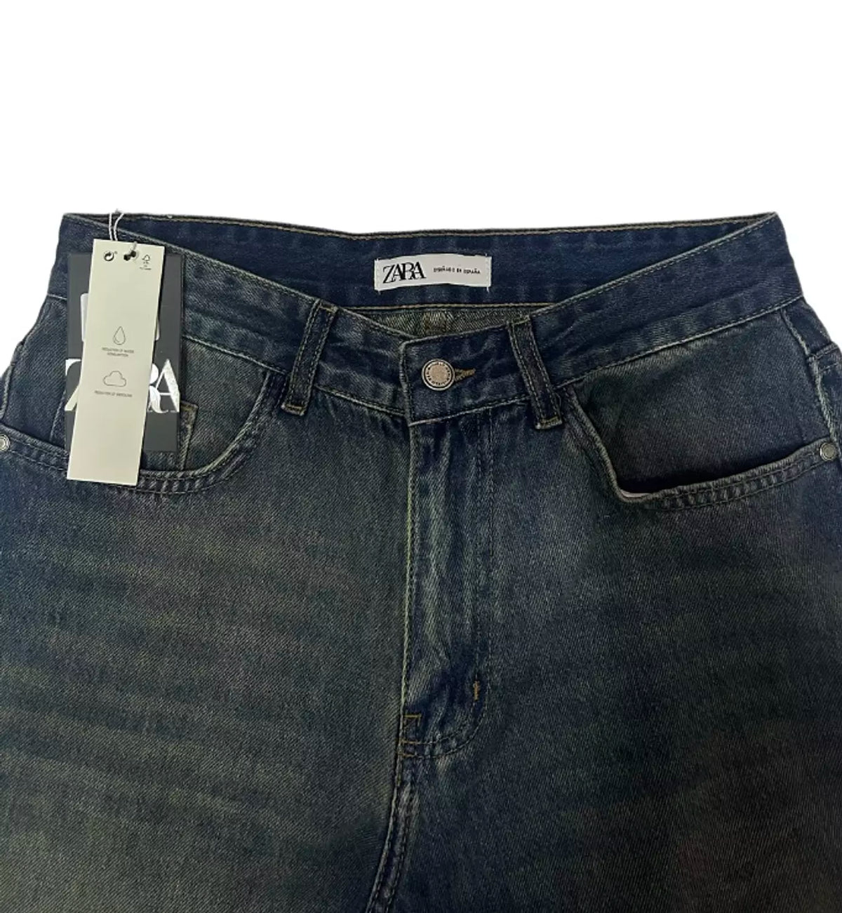 Zara Vintage Wash Straight Jeans