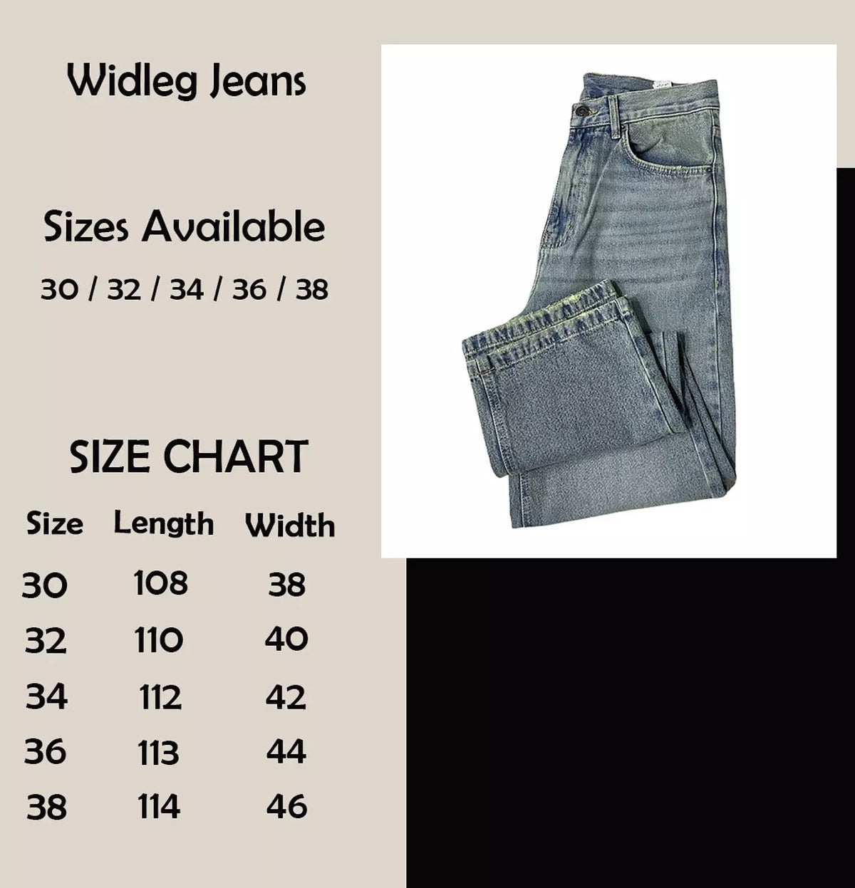 Light Wash Wide Leg Jeans