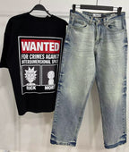 Blue Wide leg Jeans 3
