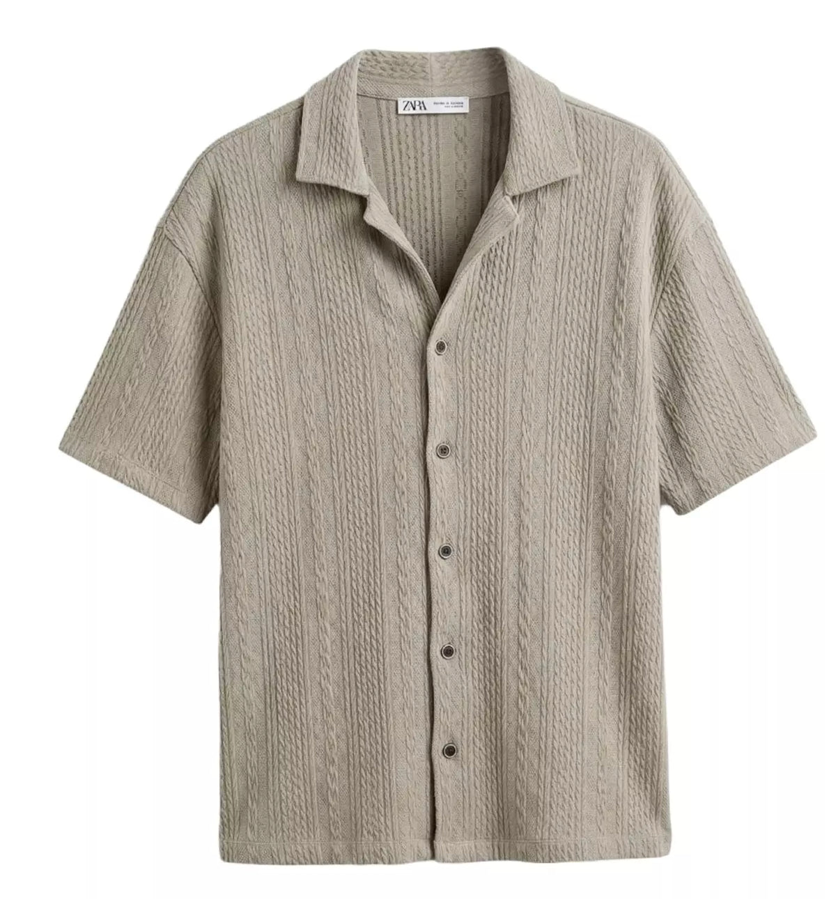 Zara Knit Half Sleaves Shirt