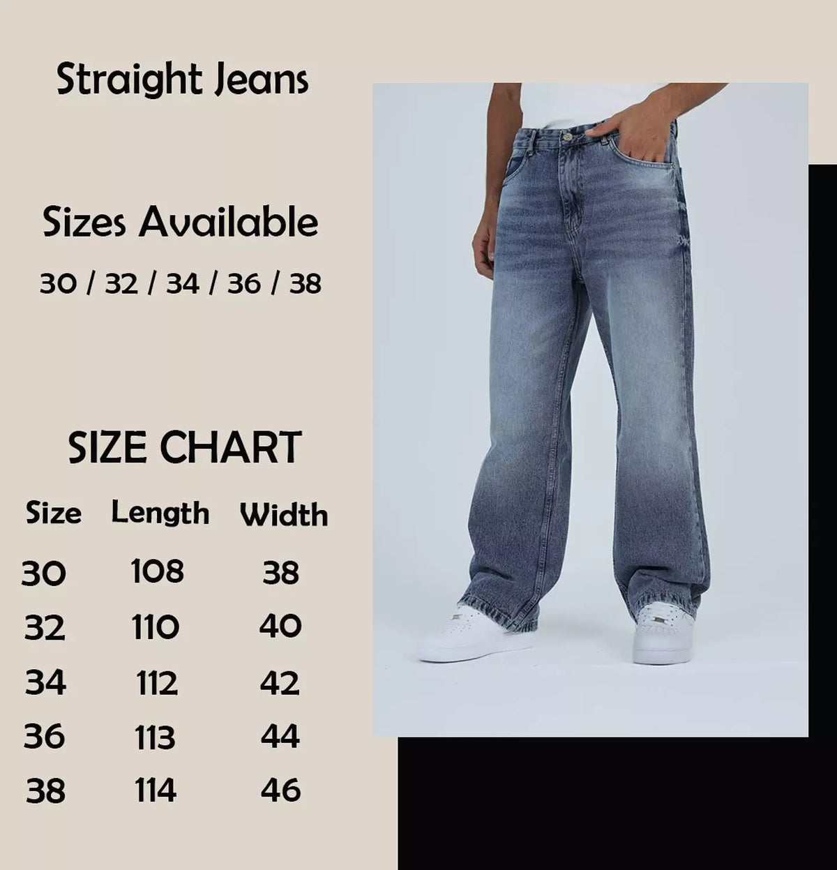 Stonewash Blue Relaxed Jeans