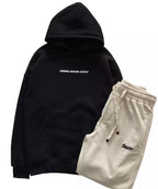 Print hoodie With Slogan