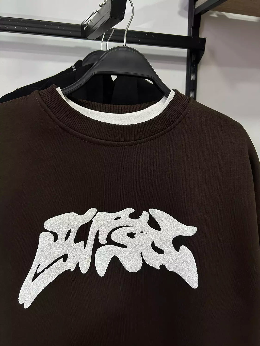Dark Brown Crewneck Sweatshirt