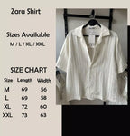 Zara Linen Half Sleeve Shirt