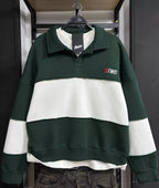 Pull&Bear Half-Zip Polo Sweatshirt