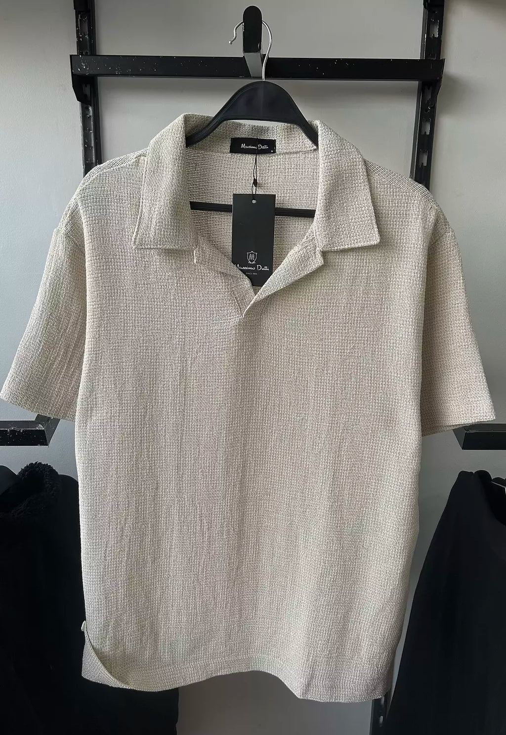 Massimo Dutti Textured Polo Tee