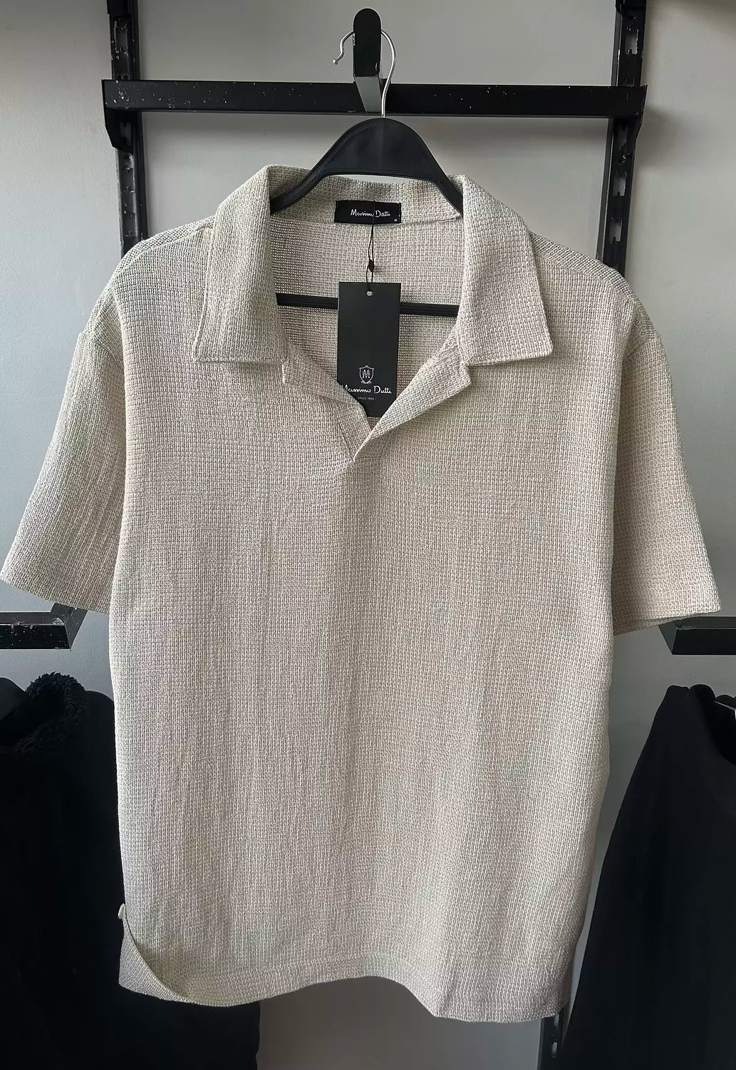 Massimo Dutti Textured Polo Tee