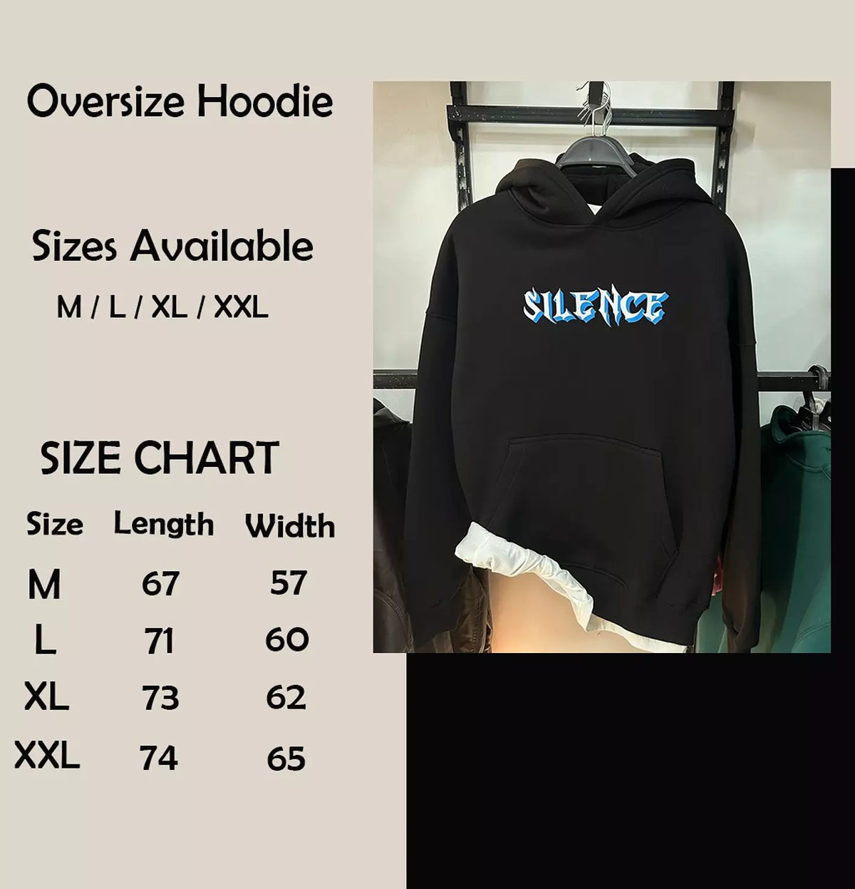 Silence Oversize Hoodie
