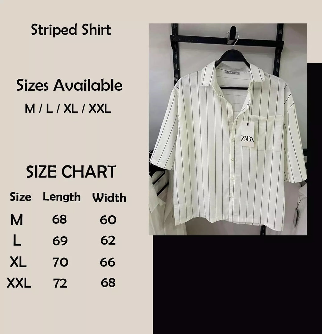 Striped Short Sleeve Cropped Shirt