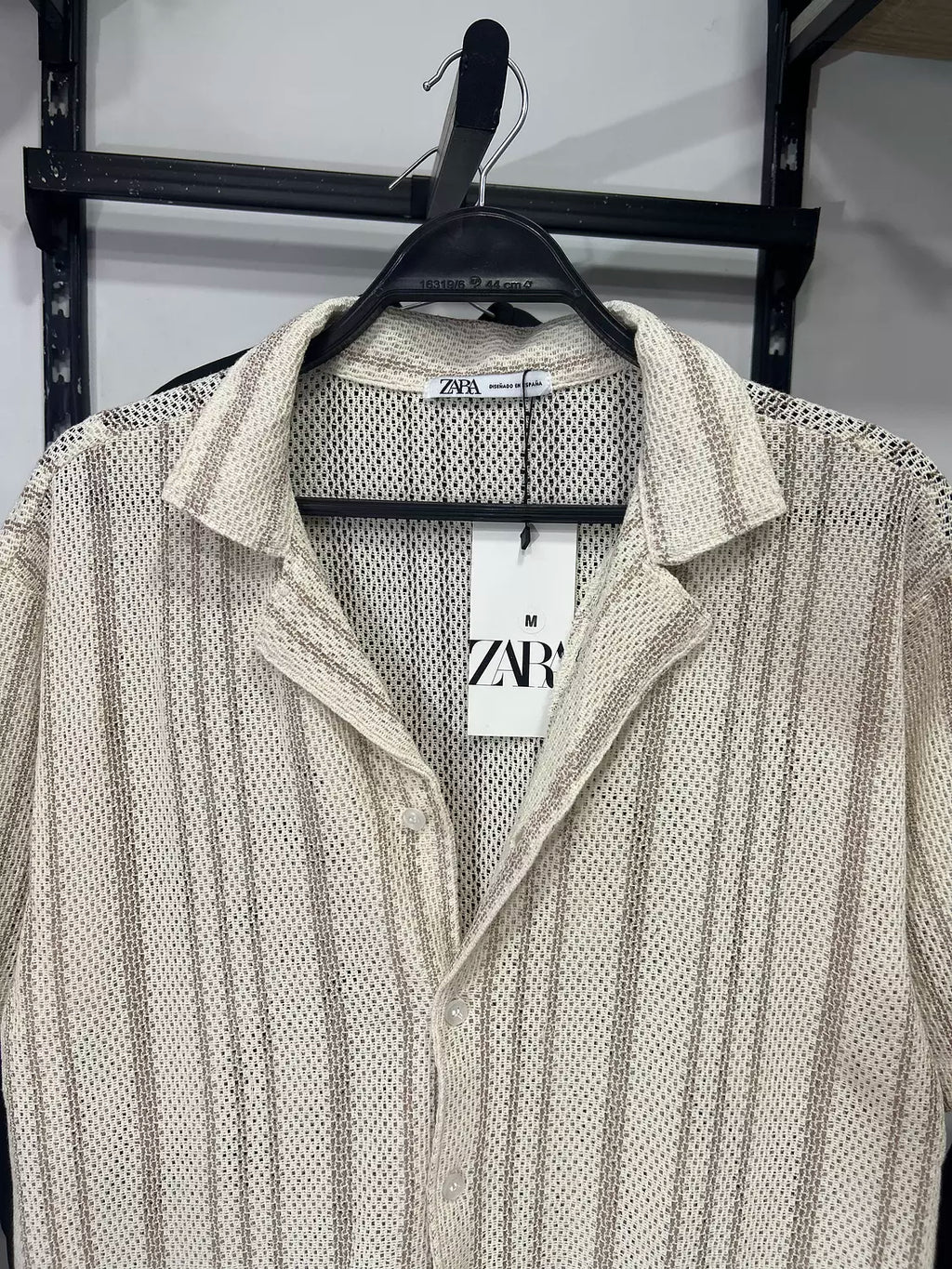 Zara Crochet Knit Shirt