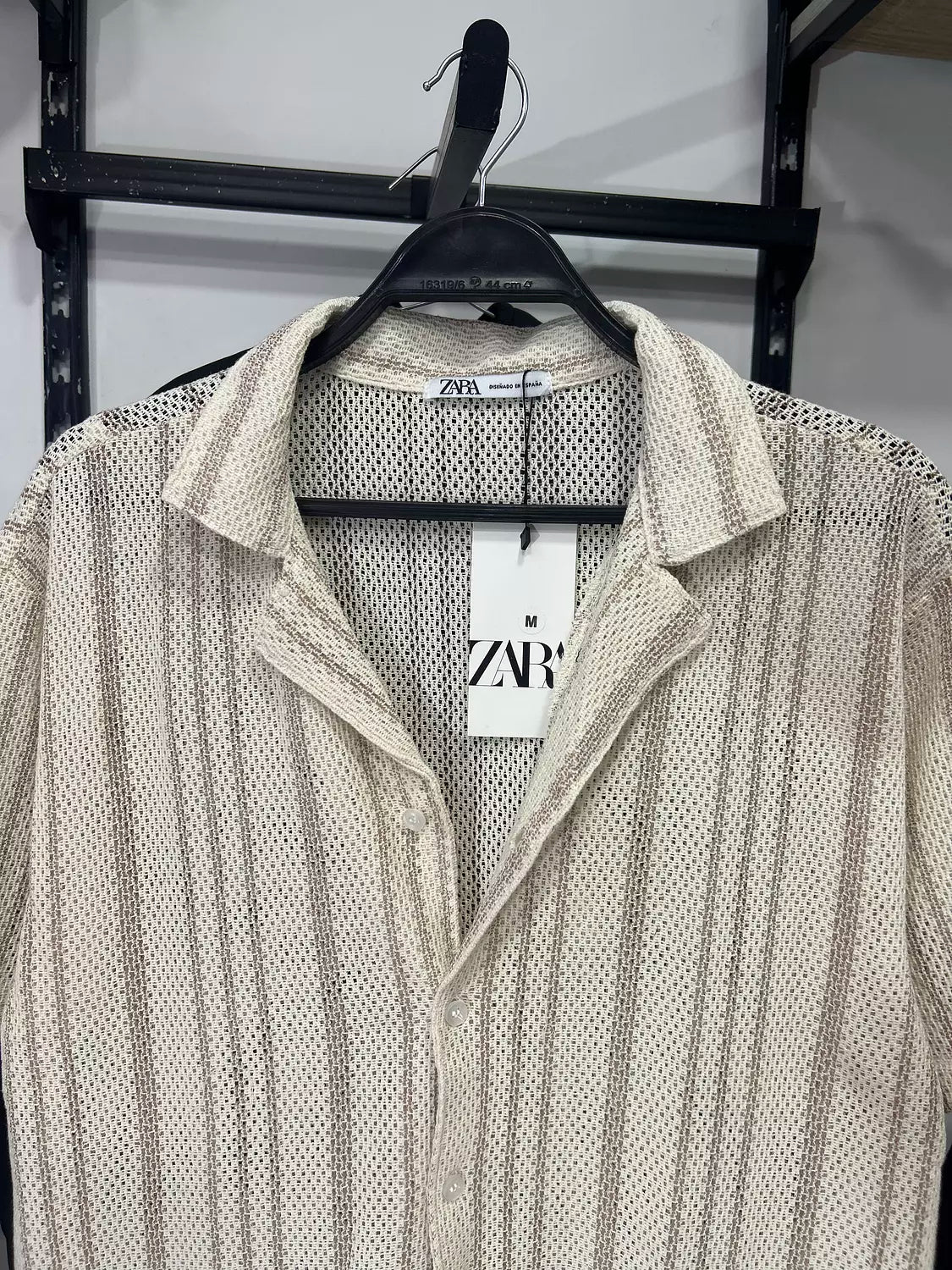 Zara Crochet Knit Shirt