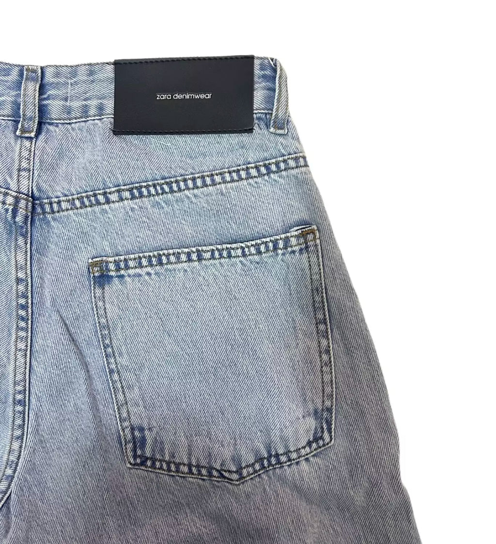 Zara Light Wash Straight Leg Jeans