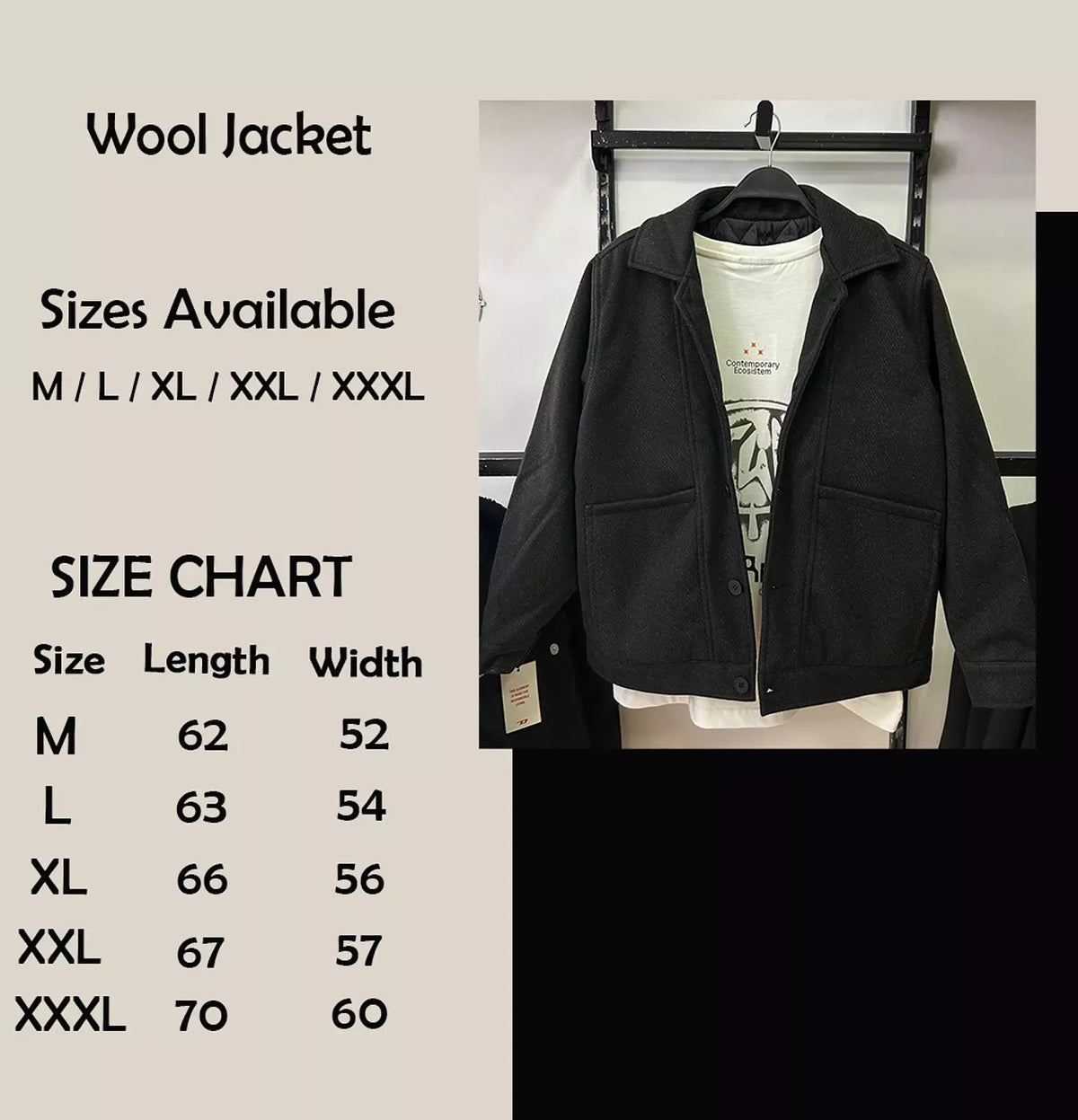 Zara Wool Relaxed Boxy Jacket