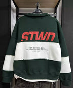 Pull&Bear Half-Zip Polo Sweatshirt