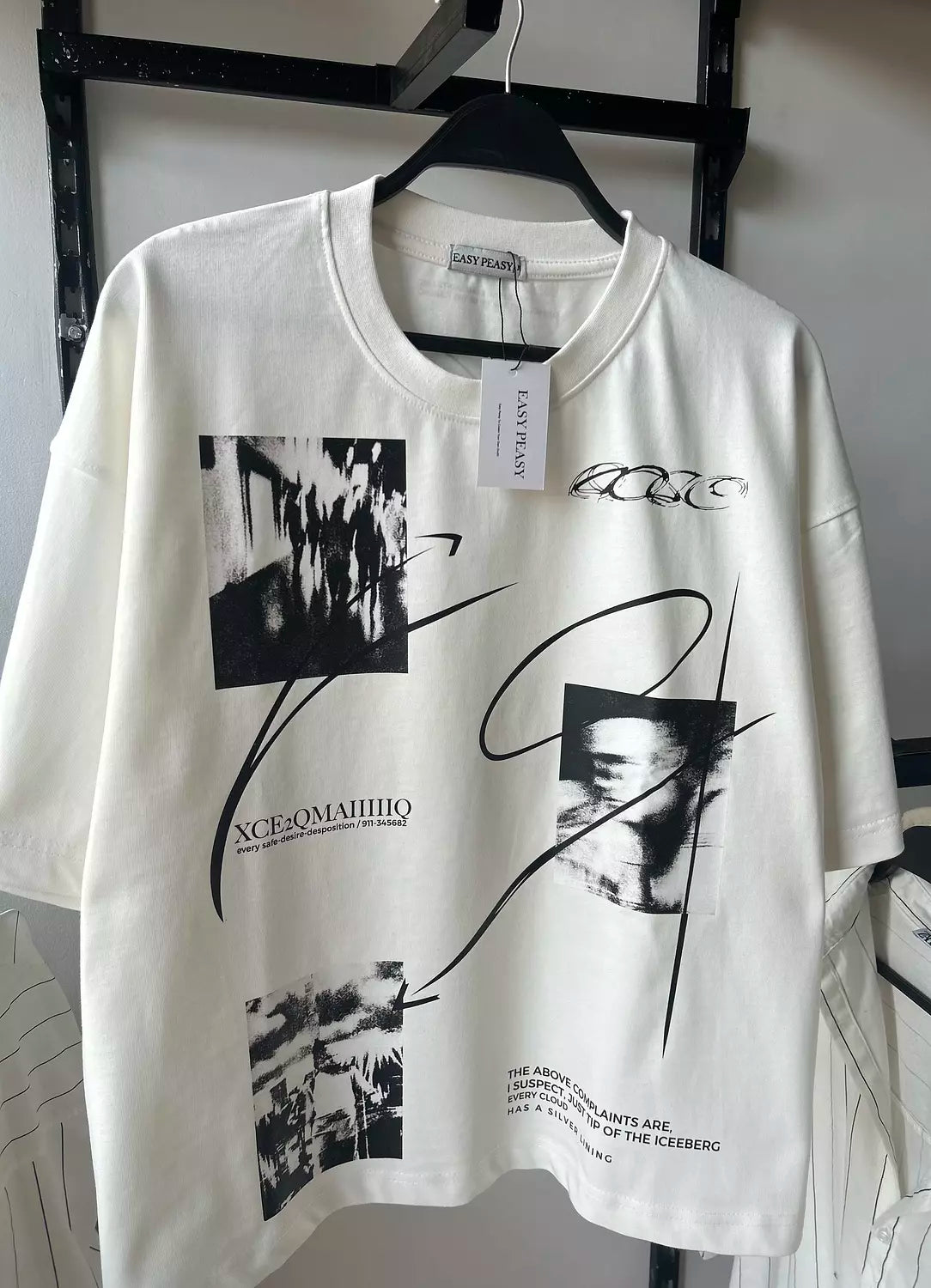 Urban Abstract Graphic Boxy Fit T-shirt