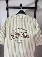 Stay True Embroidered Stripe Shirt