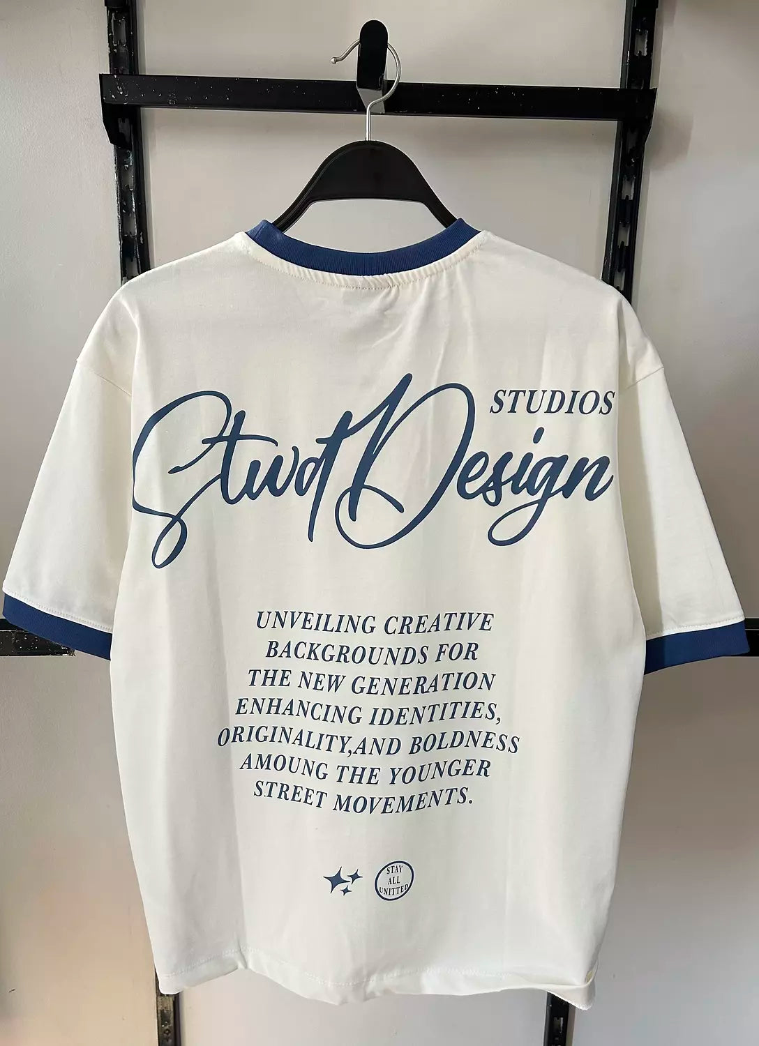 Pull&Bear Studio Design Oversized Ringer T-Shirt
