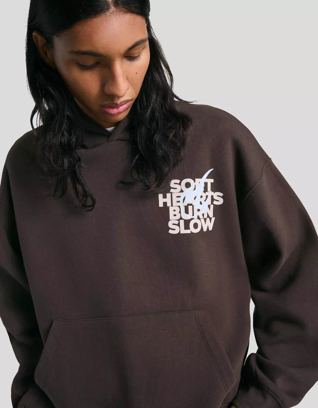 BERSHKA PRINTED HOODIE