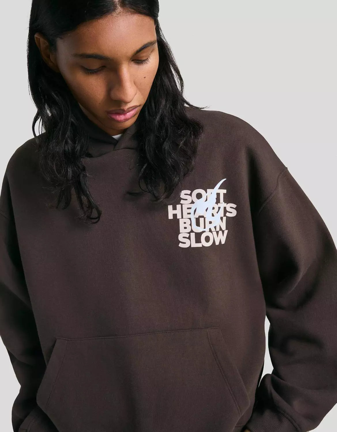 BERSHKA PRINTED HOODIE