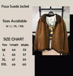 Faux Suede Shearling Jacket
