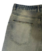 Vintage Wash Wide-Leg Jeans