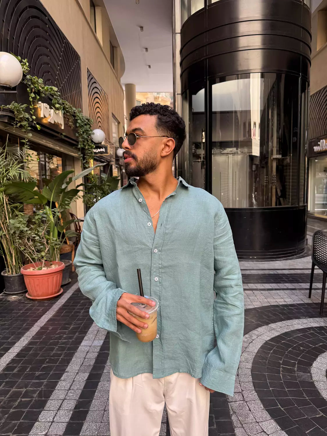 Zara Relaxed Linen Blend Overshirt