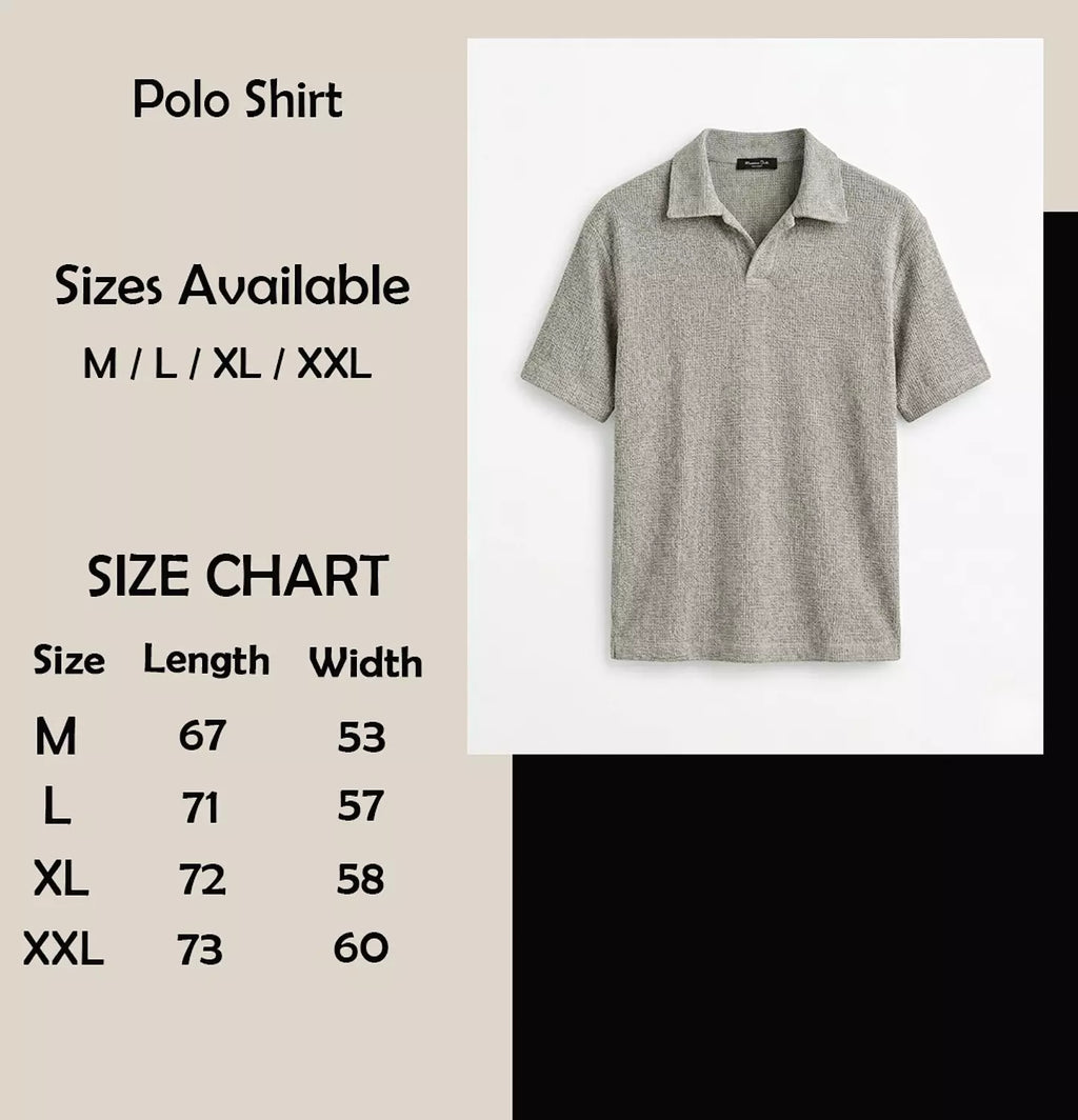 Massimo Dutti Textured Polo Tee