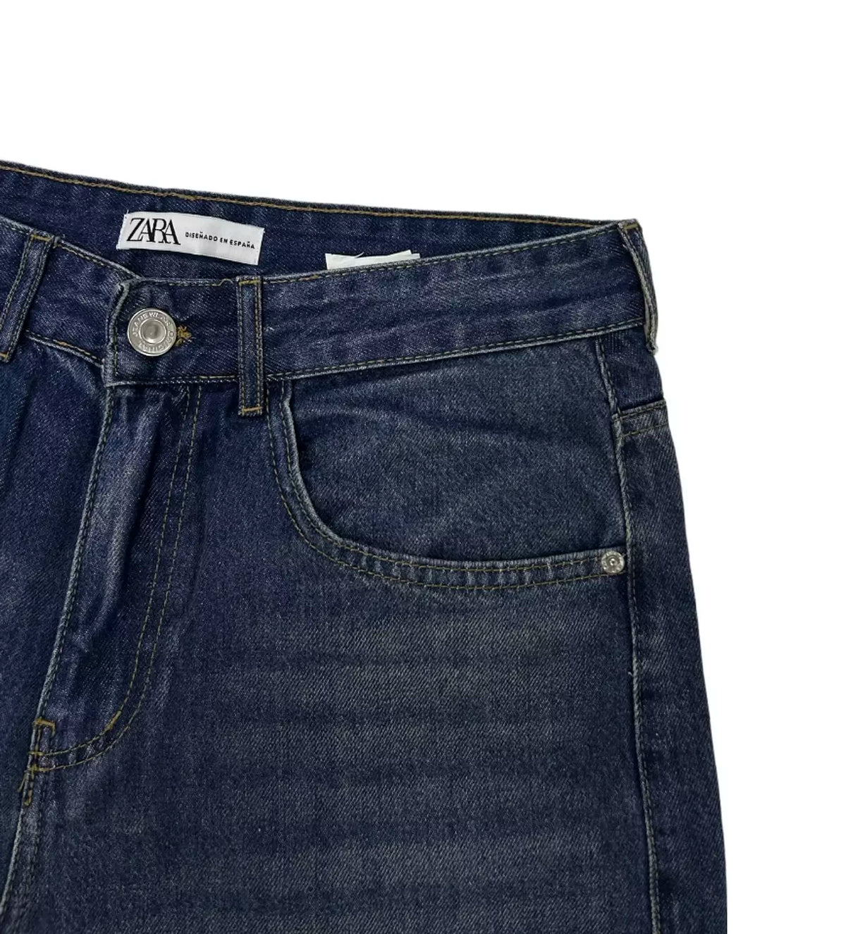 Zara Mid Dark Blue Denim Jeans