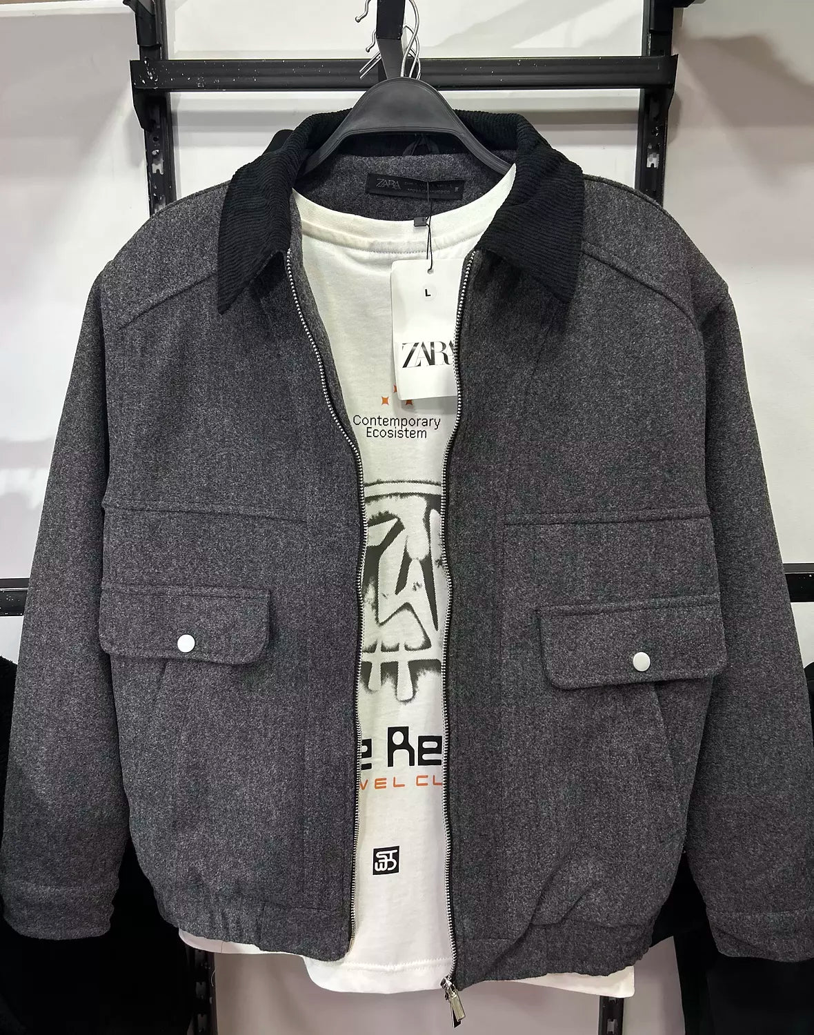Zara Boxy Wool Jacket