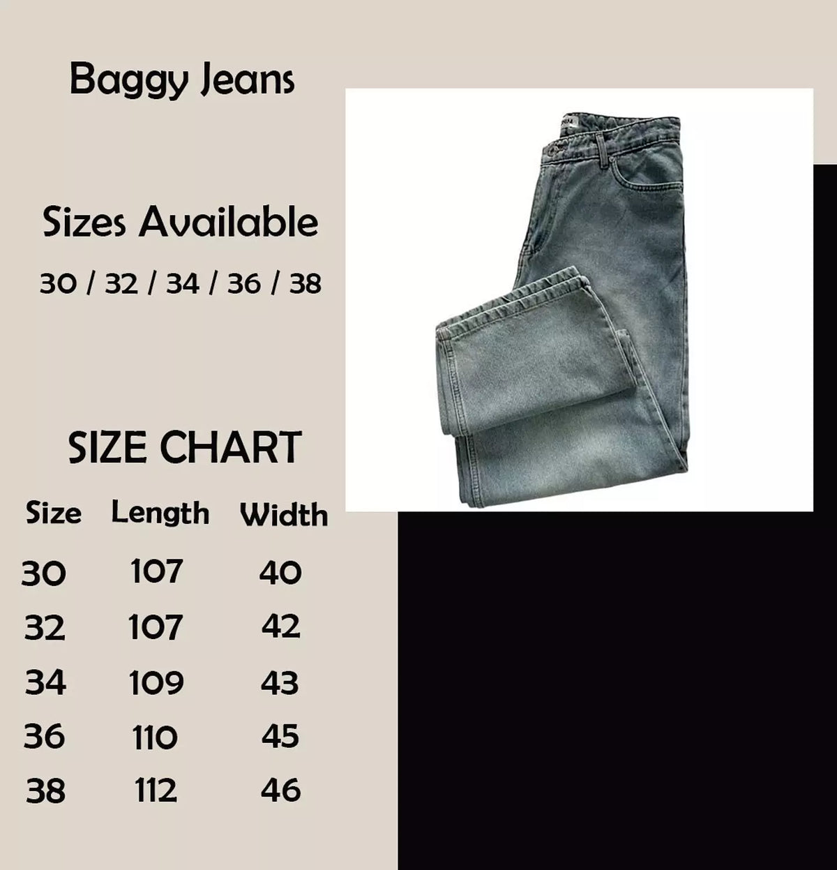 Baggy Light Blue Jeans