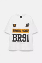 PULL&BEAR BRASS ROAD BOXY T-SHIRT
