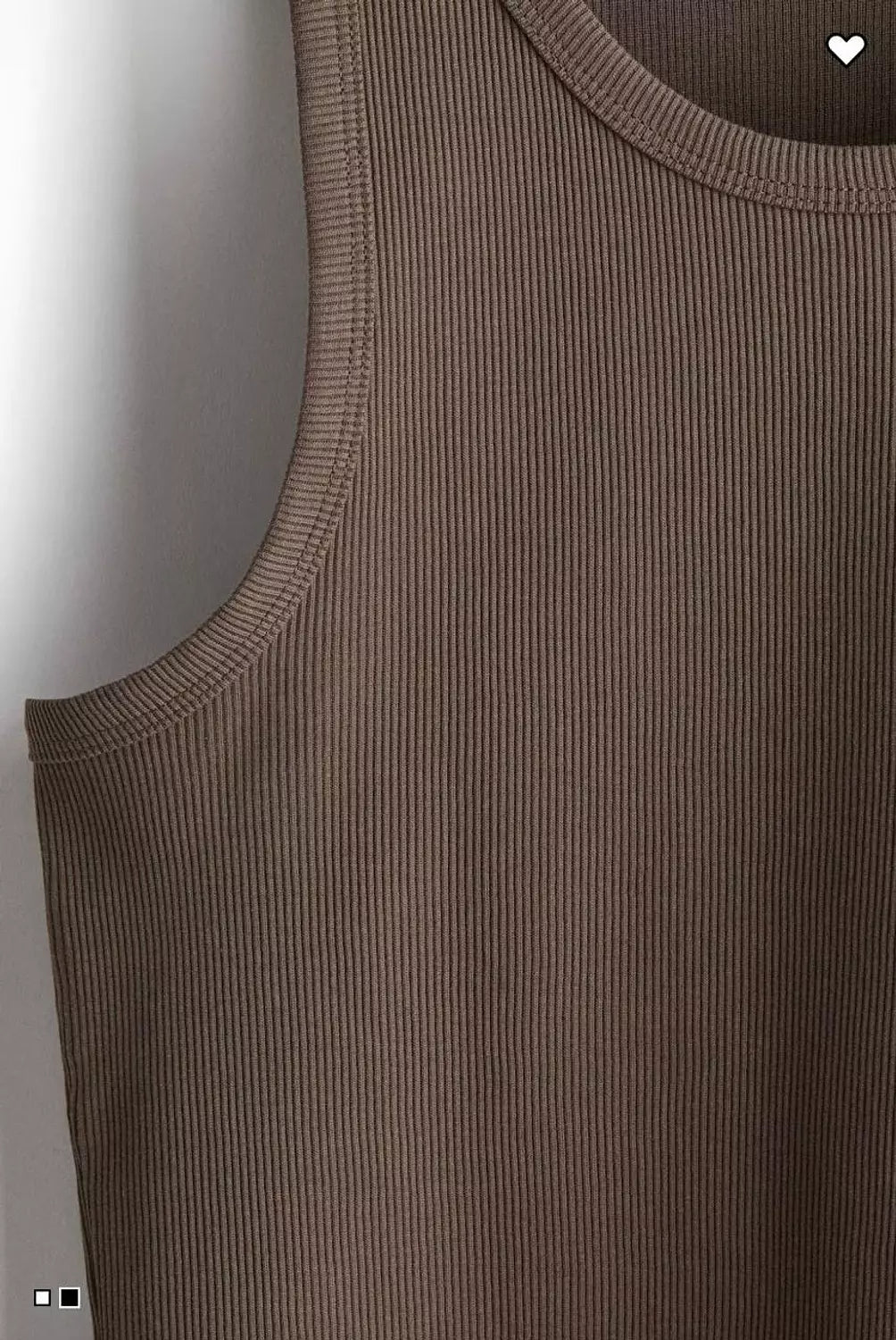H&M SLIM FIT RIBBED TANK TOP