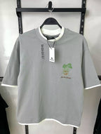 Pull&Bear Tropical Embroidered Oversized T-Shirt