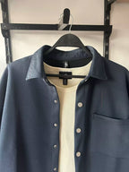 Boxy Snap-Button Overshirt