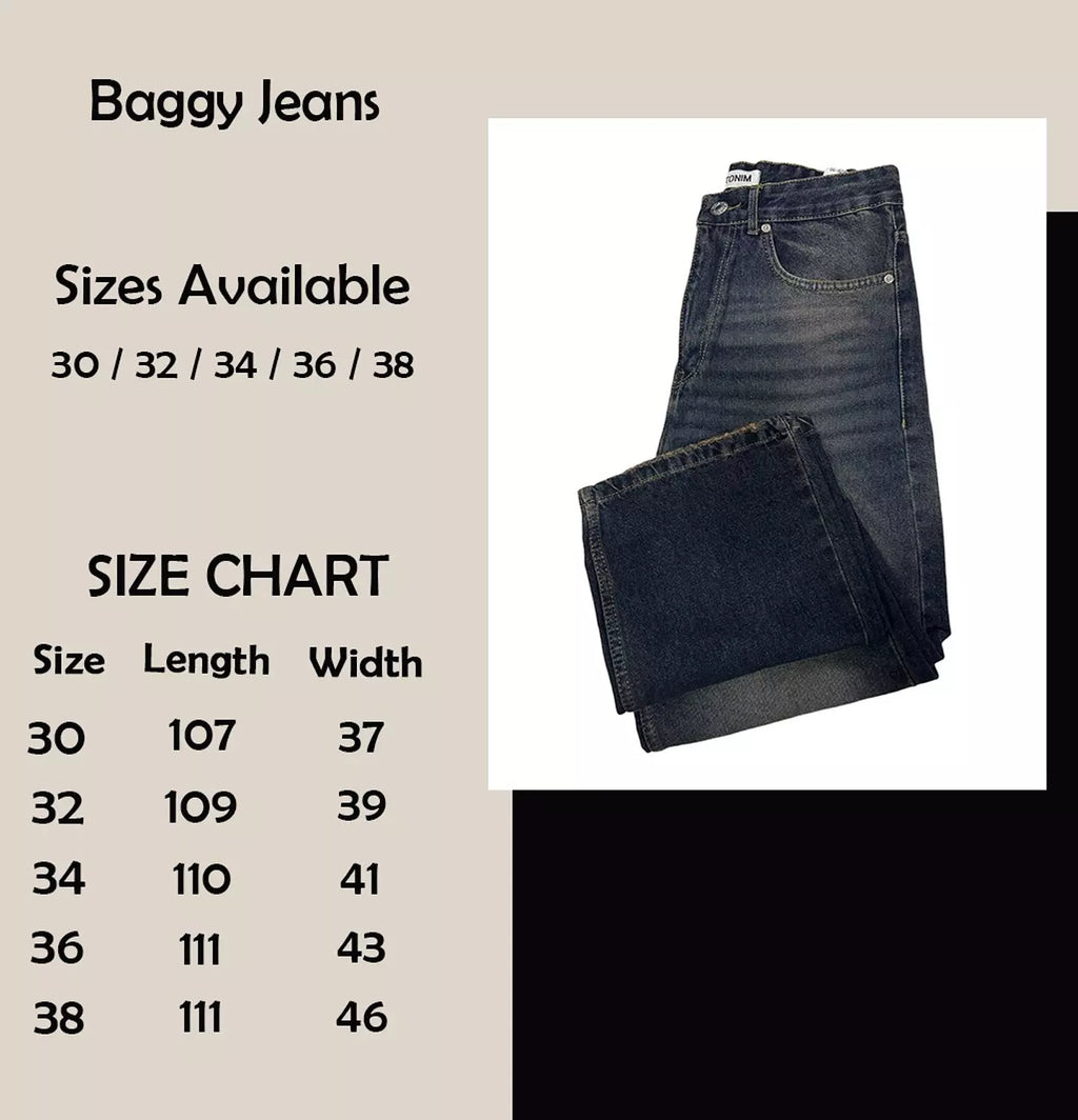 Baggy Dark Wash Denim Jeans