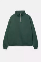 Pull&bear Basic Quarter Zip Sweatshirt